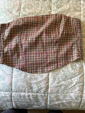 Divided Plaid Tube Top